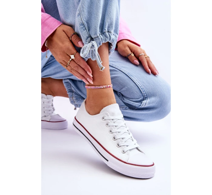 Klasické nízké dámské tenisky Bíle Vegas