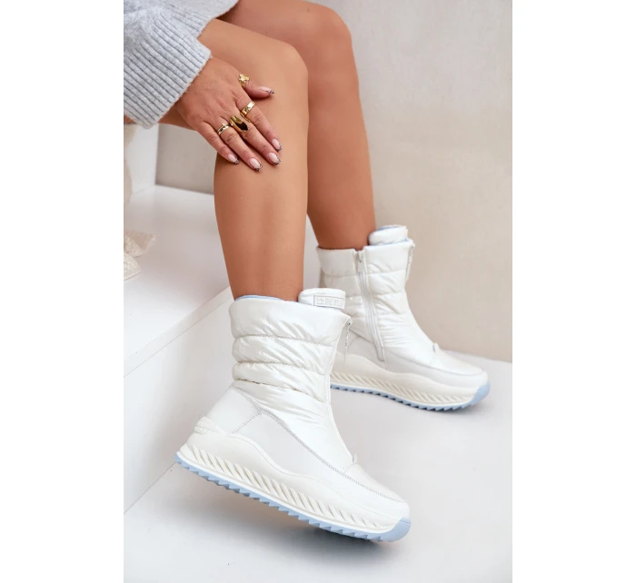 Dámské Sněhule Big Star model 21680182 Bílé - Big Star Shoes Dámské Sněhule Big Star model 21680182 Bílé - Big Star Shoes