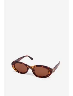 Dámské sluneční brýle s perlami Hnědé