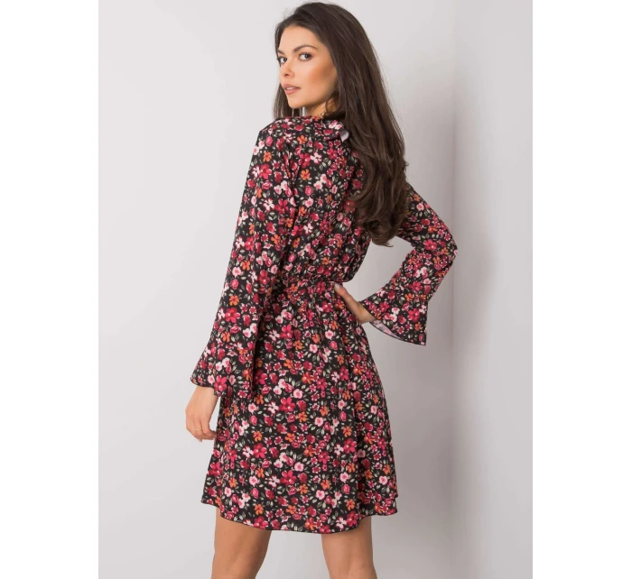 Šaty DHJ SK 13891A.71P čierno-červené