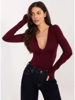 Bluzka IT BZ model 21771773 bordowy - FPrice Bluzka IT BZ model 21771773 bordowy - FPrice