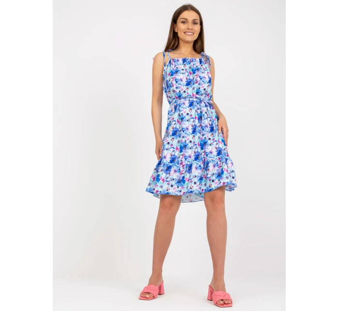 Šaty WN SK 0806 3.22 biele a modré Šaty WN SK 0806 3.22 biele a modré