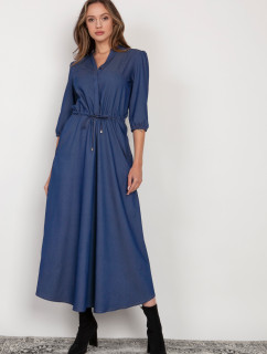 Šaty s dlouhým rukávem model 19360039 Jeans - Lanti