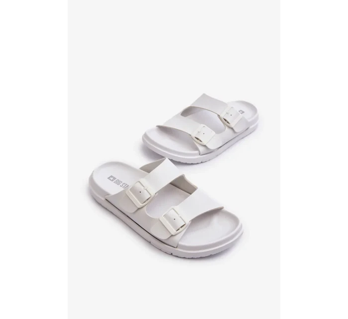 Ľahké pánske papuče s prackami Big Star White