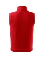 Next fleecová vesta unisex červená 07 (štítok značky)