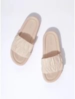 Výborné dámské hnědé nazouváky bez podpatku Výborné dámské hnědé nazouváky bez podpatku