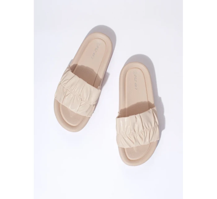 Výborné dámské hnědé nazouváky bez podpatku Výborné dámské hnědé nazouváky bez podpatku