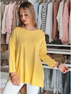 Dámska oversize maslová blúzka s príveskom COMFILA žltá FashionStreet RY2791