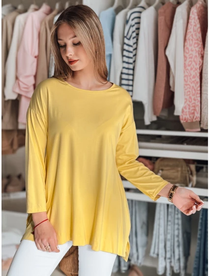 Dámska oversize maslová blúzka s príveskom COMFILA žltá FashionStreet RY2791 Dámska oversize maslová blúzka s príveskom COMFILA žltá FashionStreet RY2791