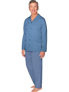 Pánske pyžamo Martel 403 Antoni III dĺžka/r 3XL-4XL pyžamo na zips