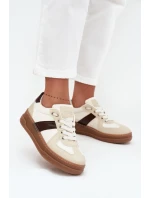 Dámské tenisky na platformě béžové model 21711957 - Boto