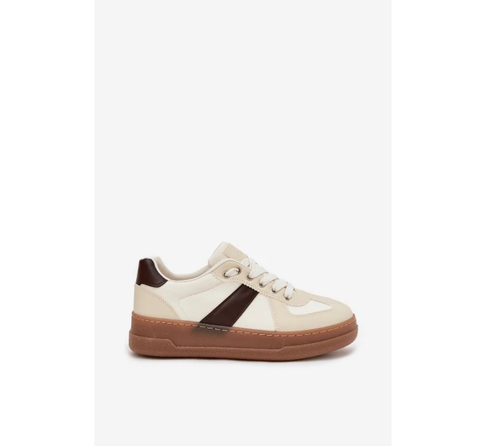 Dámské tenisky na platformě béžové model 21711957 - Boto