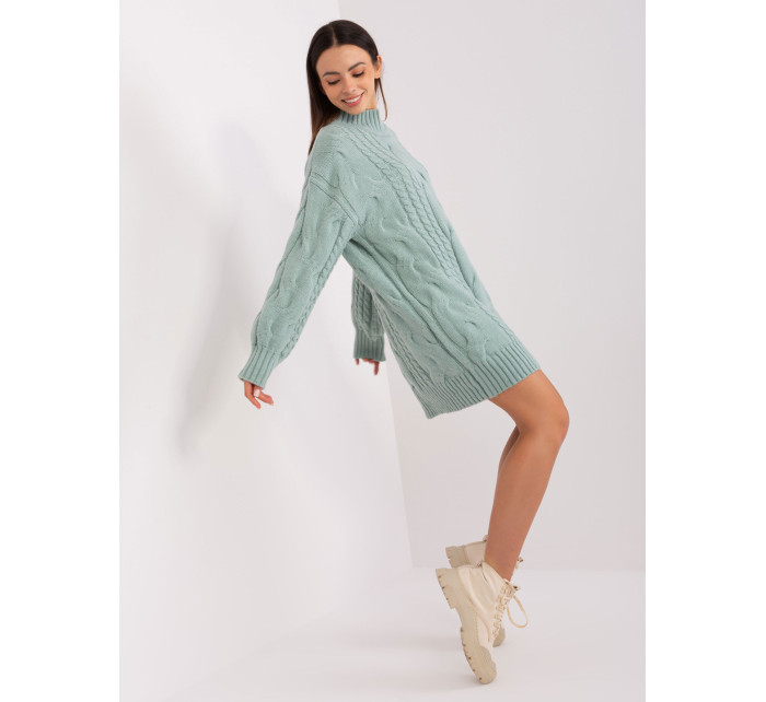 Sweter AT SW  mietowy model 18909377 - FPrice