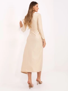 Sukienka IT SK model 21441163 jasny beżowy - FPrice