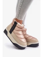 Nízke snežnice na hrubej podrážke D.Franklin Beige Nízke snežnice na hrubej podrážke D.Franklin Beige