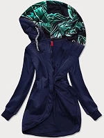 Dámska dlhá mikina v tmavomodrej farbe (AMG815)