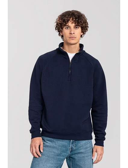 Fruit of the Loom Iconic Premium Zip Neck Sweat – ťažká mikina s 1/4 zipsom 16.2288 tmavomodrá Fruit of the Loom Iconic Premium Zip Neck Sweat – ťažká mikina s 1/4 zipsom 16.2288 tmavomodrá