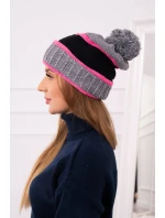 Dámská čepice Kinga K297 tmavě model 18751285 - K-Fashion Dámská čepice Kinga K297 tmavě model 18751285 - K-Fashion