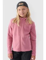 Dziewczęcy Polar Ze Stójką Slim 4F 4FJWMM00TFLEF261-56S Różowy