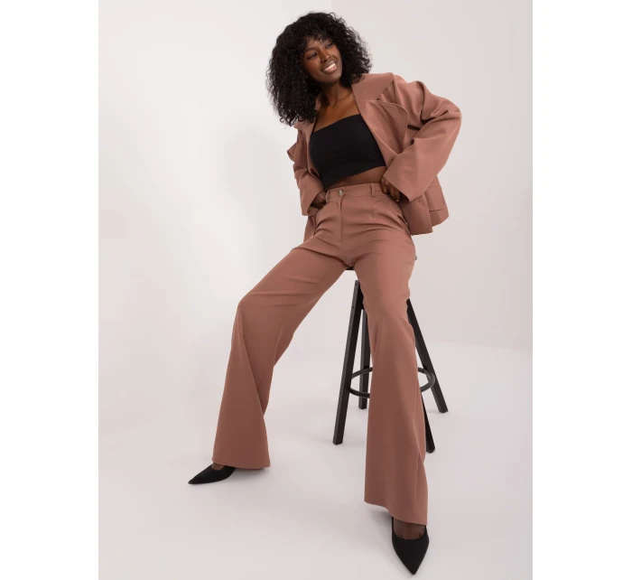 Spodnie LK SP model 19662118 brązowy - FPrice Spodnie LK SP model 19662118 brązowy - FPrice