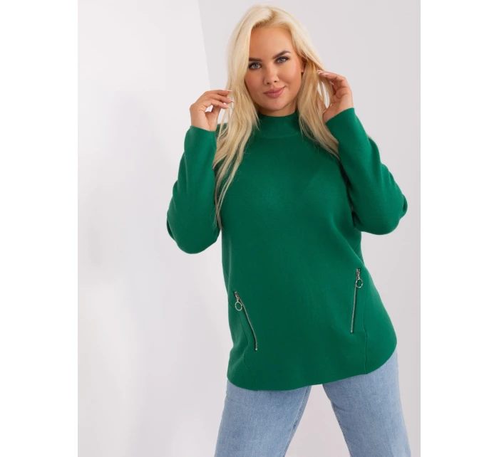 Sweter PM SW model 18909372 ciemny zielony - FPrice