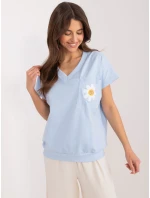 Bluzka RV BZ model 19768862 jasny niebieski - FPrice