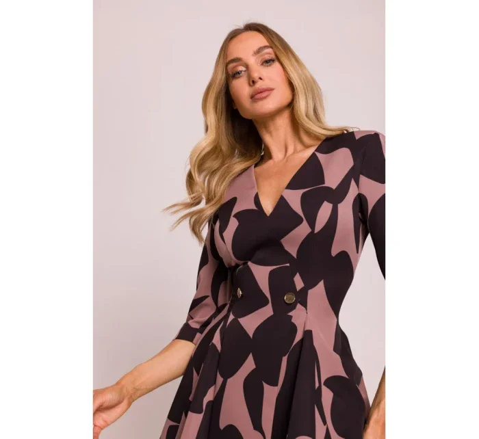 model 20970653 Přiléhavé mini šaty s potiskem model 2 - Moe