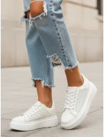 Dámské bílé tenisky Dstreet model 21996182 - FashionStreet