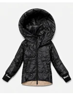 Dámska rebrovaná bunda Goodlookin black (B8591-1)