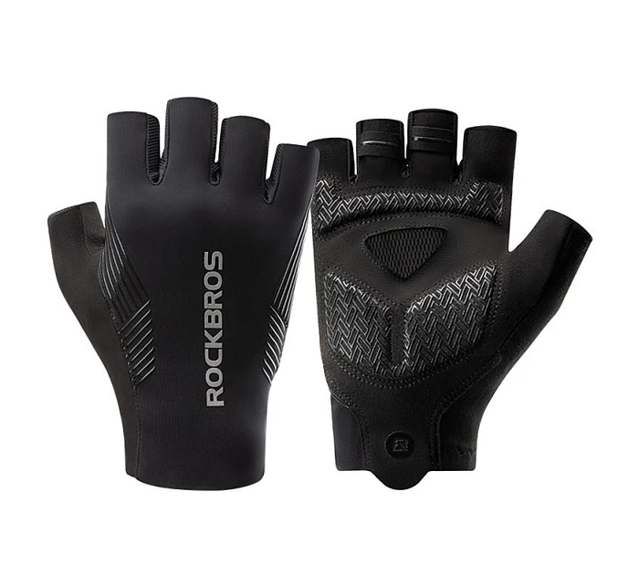 cyklistické rukavice krátké velikost: M černé model 22083538 - Rockbros