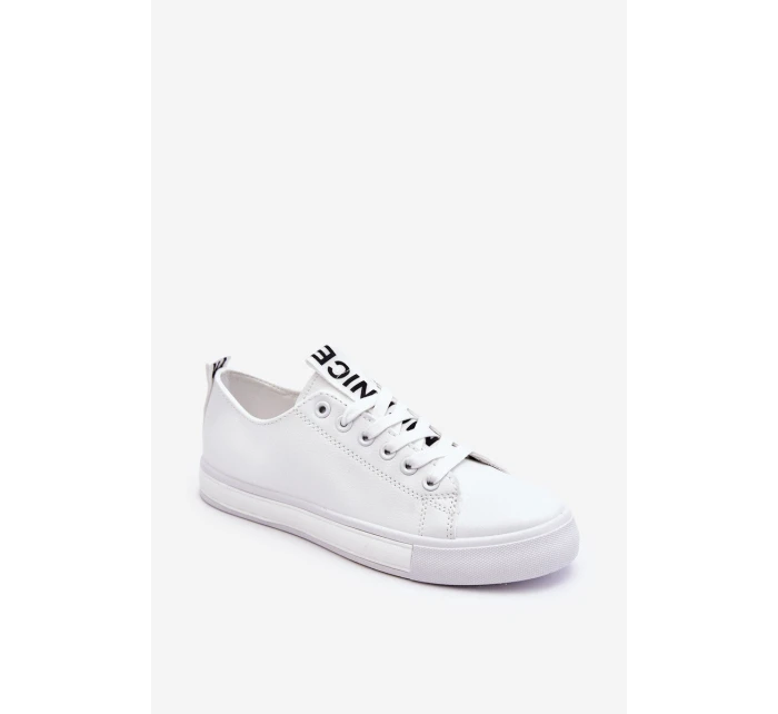 Trampki Damskie Klasyczne Białe Ville