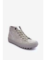 Dámské Tenisky Big Star Vysoké Zateplené Šedé model 21595615 - Big Star Shoes Dámské Tenisky Big Star Vysoké Zateplené Šedé model 21595615 - Big Star Shoes