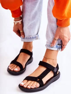 Dámské semišové sportovní sandály Černá model 19965692 - Kesi