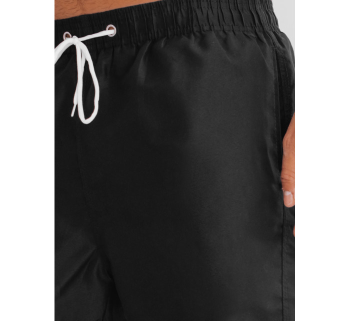 Čierne pánske plavecké šortky Dstreet SX2346