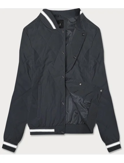 Dámska bunda typu bomber v grafitovej farbe (16M9070-92)