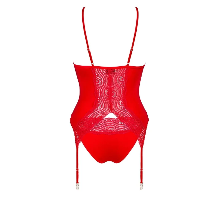 Dámský korzet corset red model 20586656 - Obsessive Dámský korzet corset red model 20586656 - Obsessive