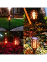 SOLÁRNA LAMPA TANCUJÚCE PLAMENE 10X10X79CM 36 LED