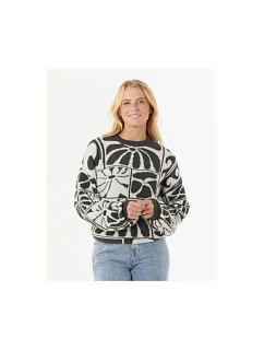 Svetre RIP CURL AOTS-TY WILLIAMS JACQUARD CREW, čierny