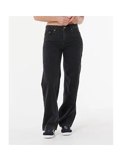 Nohavice RIP CURL AGGIE RELAXED JEANS, čierne