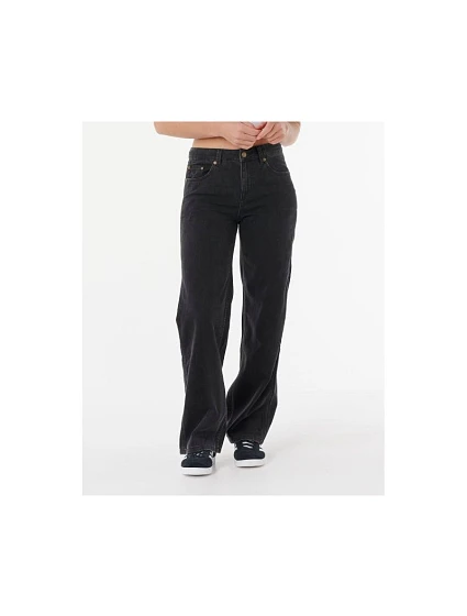 Nohavice RIP CURL AGGIE RELAXED JEANS, čierne