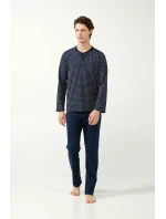 Klasické pánské pyžamo s potiskem model 20517223 - Vamp