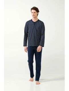 Klasické pánské pyžamo s potiskem model 20517223 - Vamp