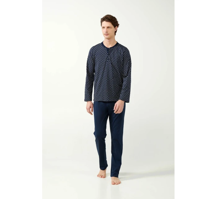 Klasické pánské pyžamo s potiskem model 20517223 - Vamp