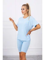 Modrý set top+legíny