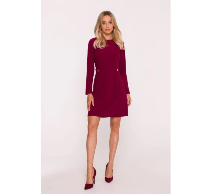 Dámske šaty S419 Bordeaux - Stylove Dámske šaty S419 Bordeaux - Stylove