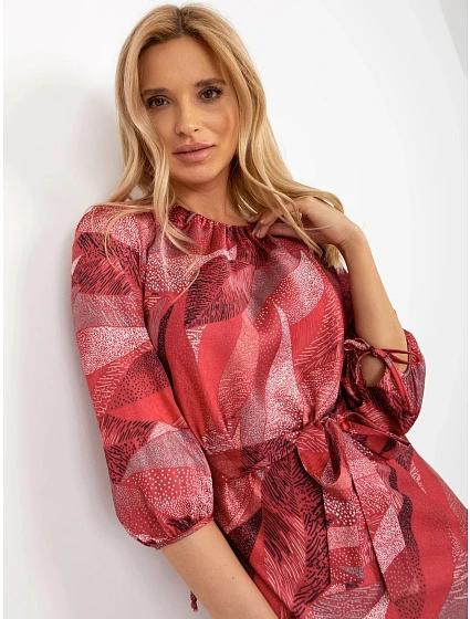 Dámské šaty LK SK model 22212382 červené - FPrice Dámské šaty LK SK model 22212382 červené - FPrice
