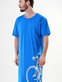 Pánska nočná košeľa s krátkym rukávom Veľké koleso
