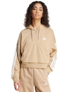 Dámska mikina Essentials French Terry Quarter Zip Hoodie beige JX7676