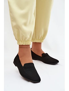 Materiálové Dámské Mokasiny Černé model 22102816 - Boto