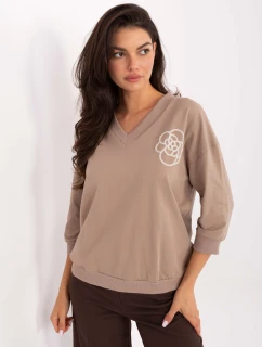 Bluzka RV BZ model 21393103 ciemny bezowy - FPrice